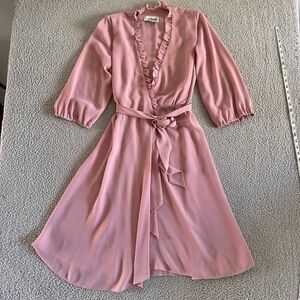 Vintage 70s Dress Ruffled Miss Elliette California Coquette